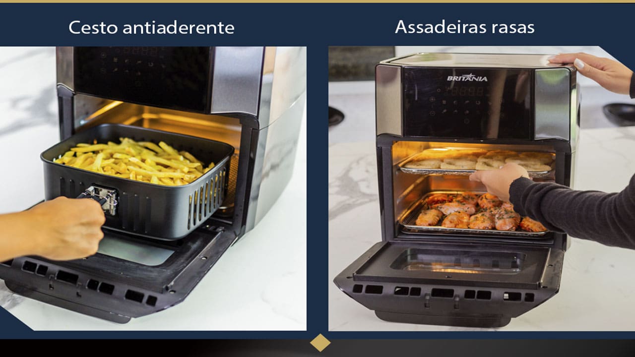 Fritadeira Air Fry Britânia Oven BFR2100P 12L