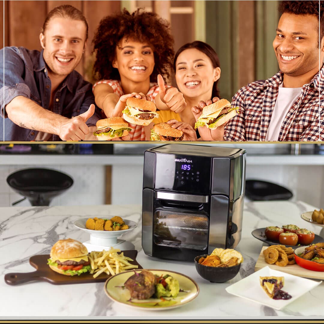 Fritadeira Britânia Oven BFR2100P tecnologia Air Flow