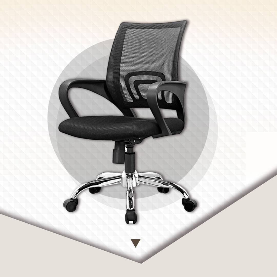 Cadeira Giratória Cosco Home Willet - Preta