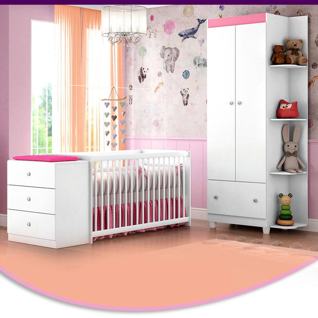 Guarda-Roupa Flex Berço Cômoda Pura Magia Gutti