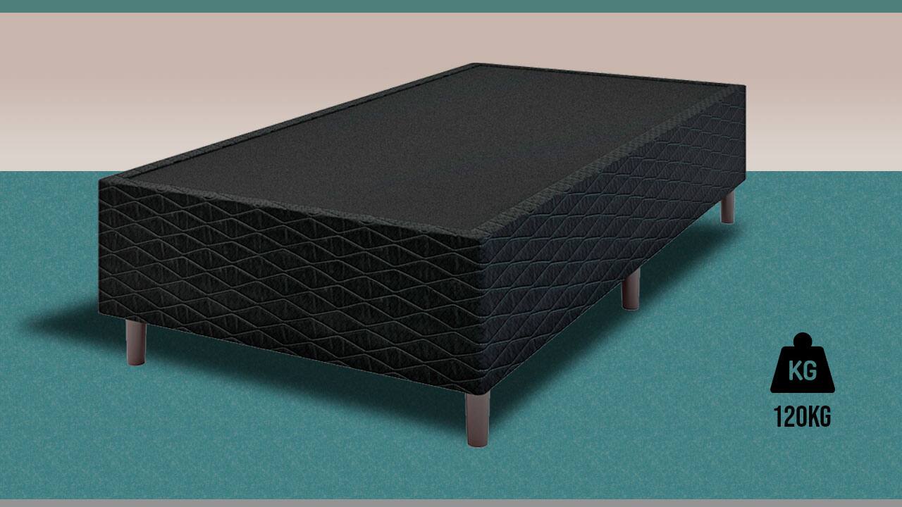 Base Box Colchão de Solteiro Umaflex New Itália Black