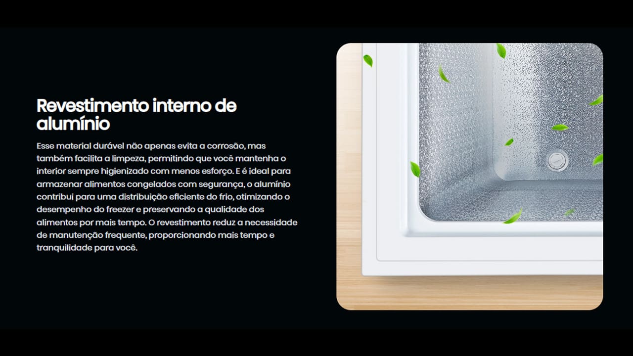 Revestimento interno de aluminínio