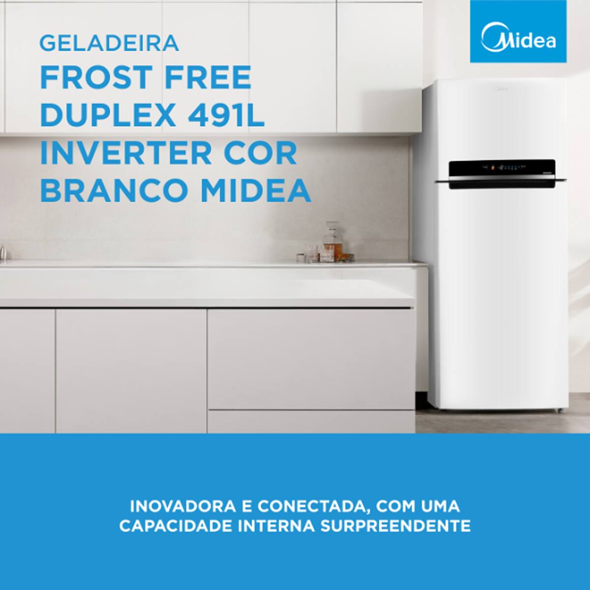 Geladeira Midea Frost Free MD-RT650EVD013 Duplex