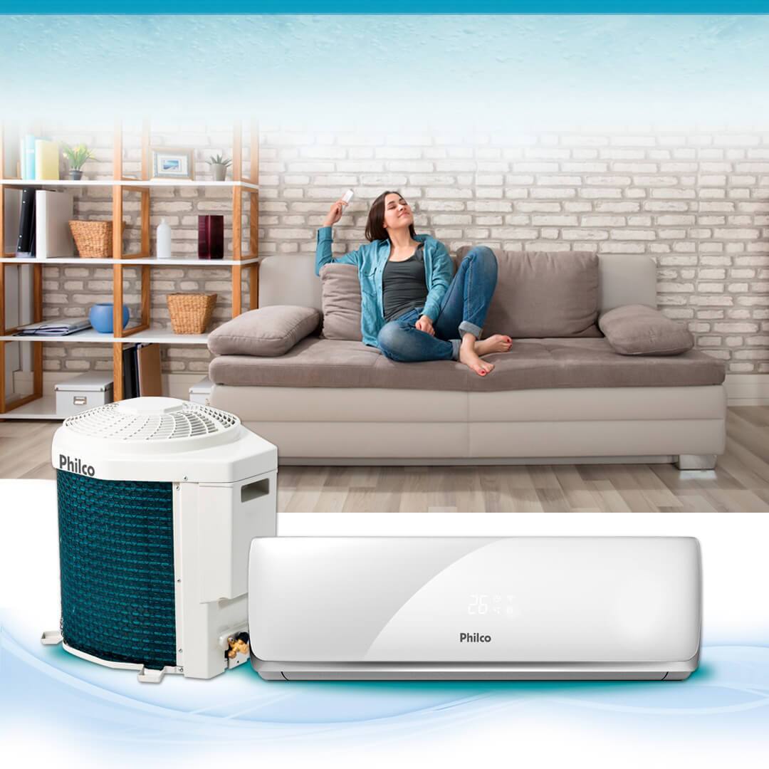 Ambiente agradável Ar-Condicionado Split Philco PAC9000TQFM9 9.000 BTUs