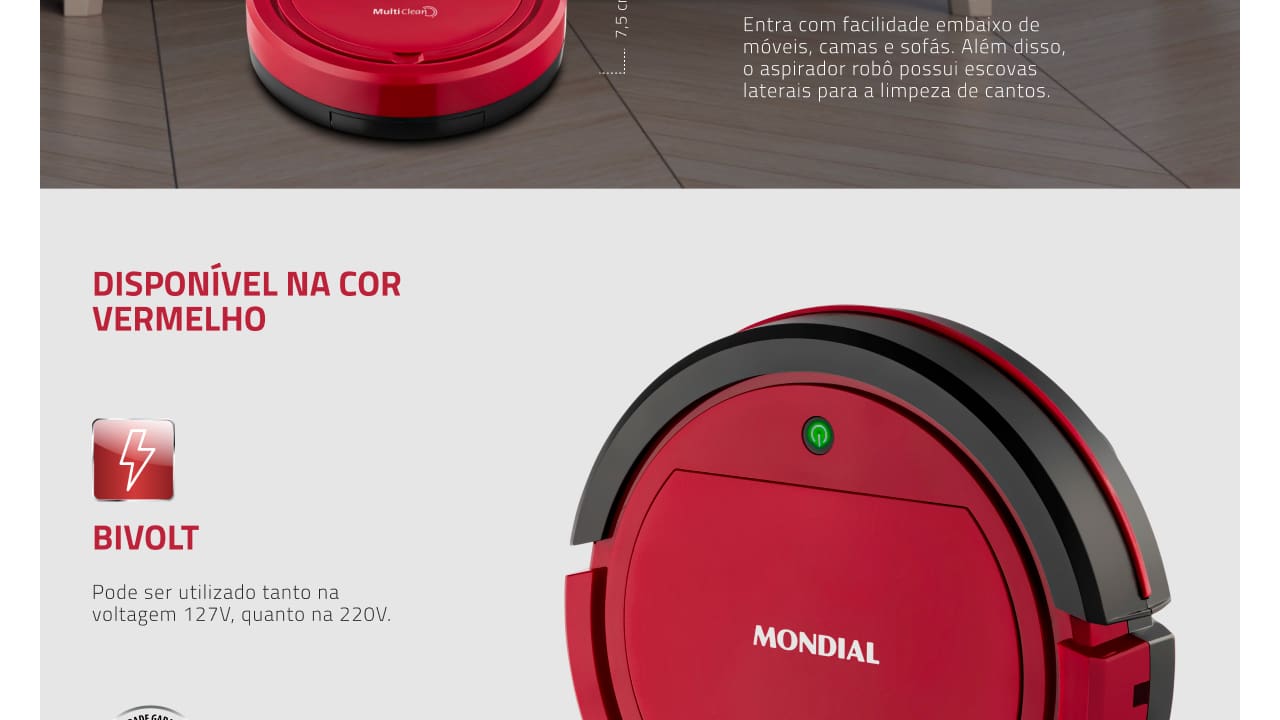 aspirador-robo-mondial-multi-clean-rb09-vermelho