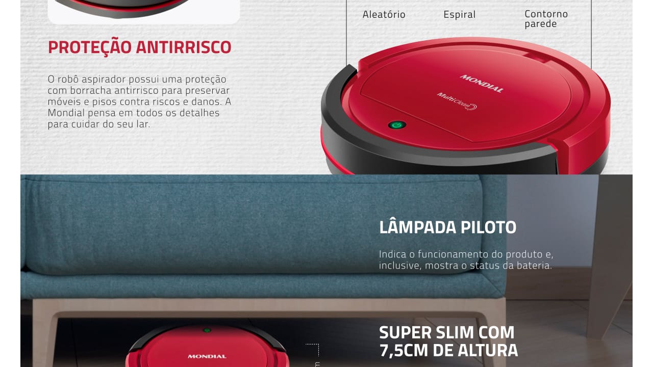 aspirador-robo-mondial-multi-clean-rb09-vermelho