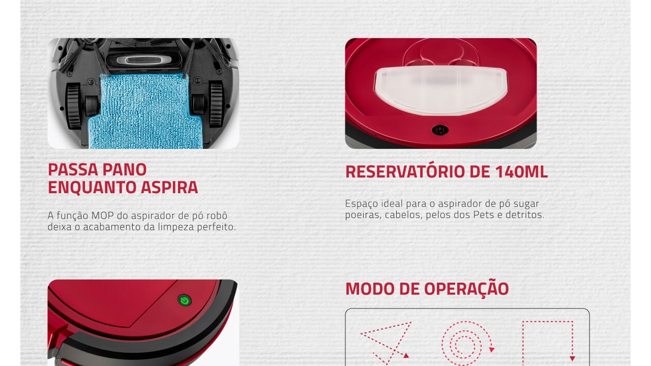 aspirador-robo-mondial-multi-clean-rb09-vermelho