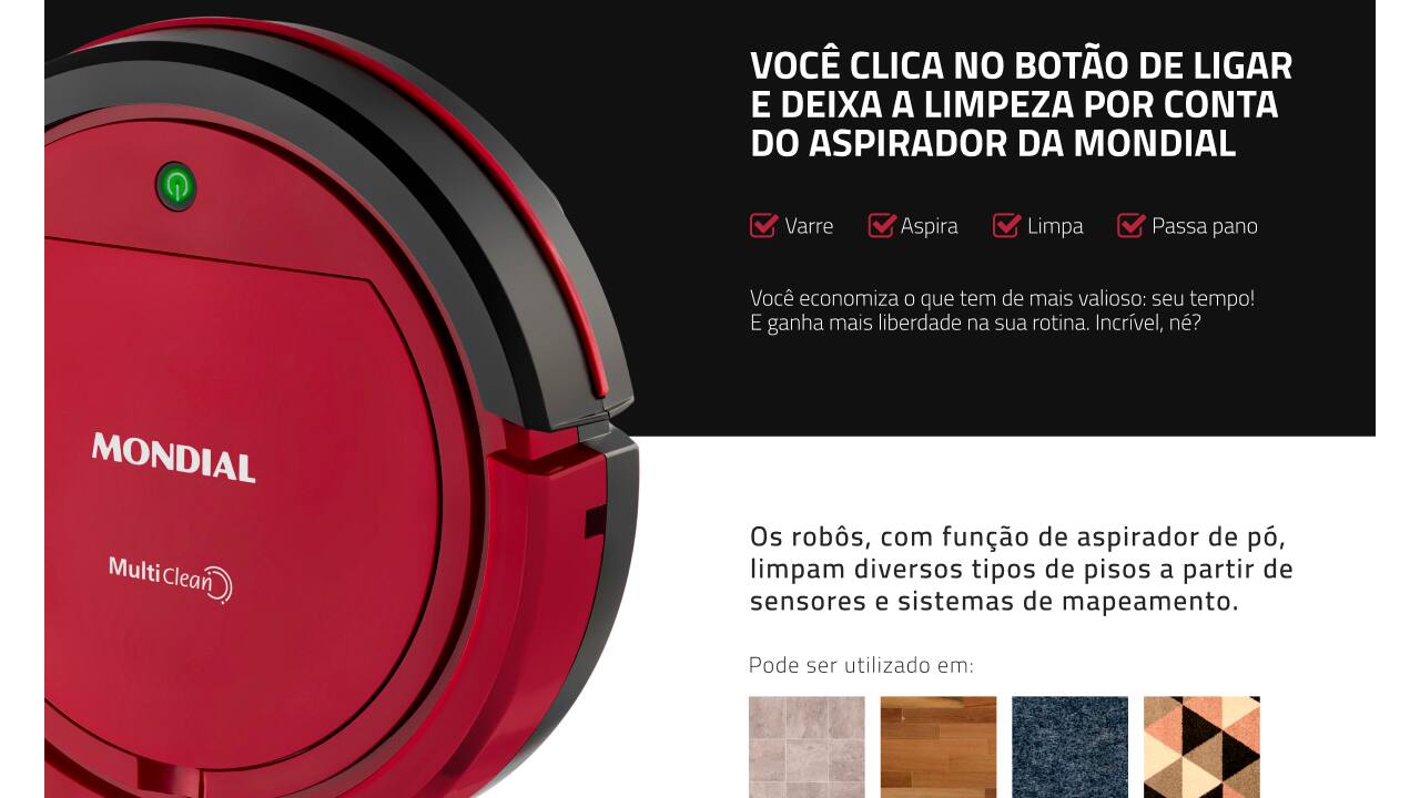 aspirador-robo-mondial-multi-clean-rb09-vermelho