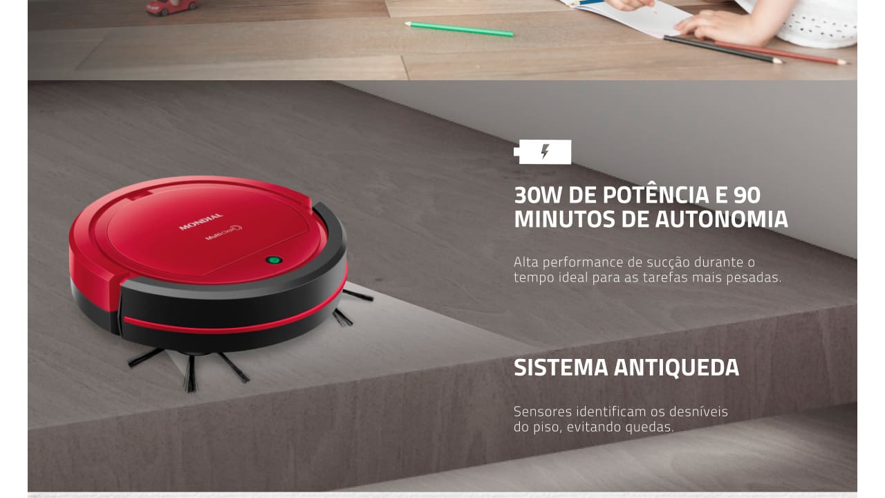 aspirador-robo-mondial-multi-clean-rb09-vermelho