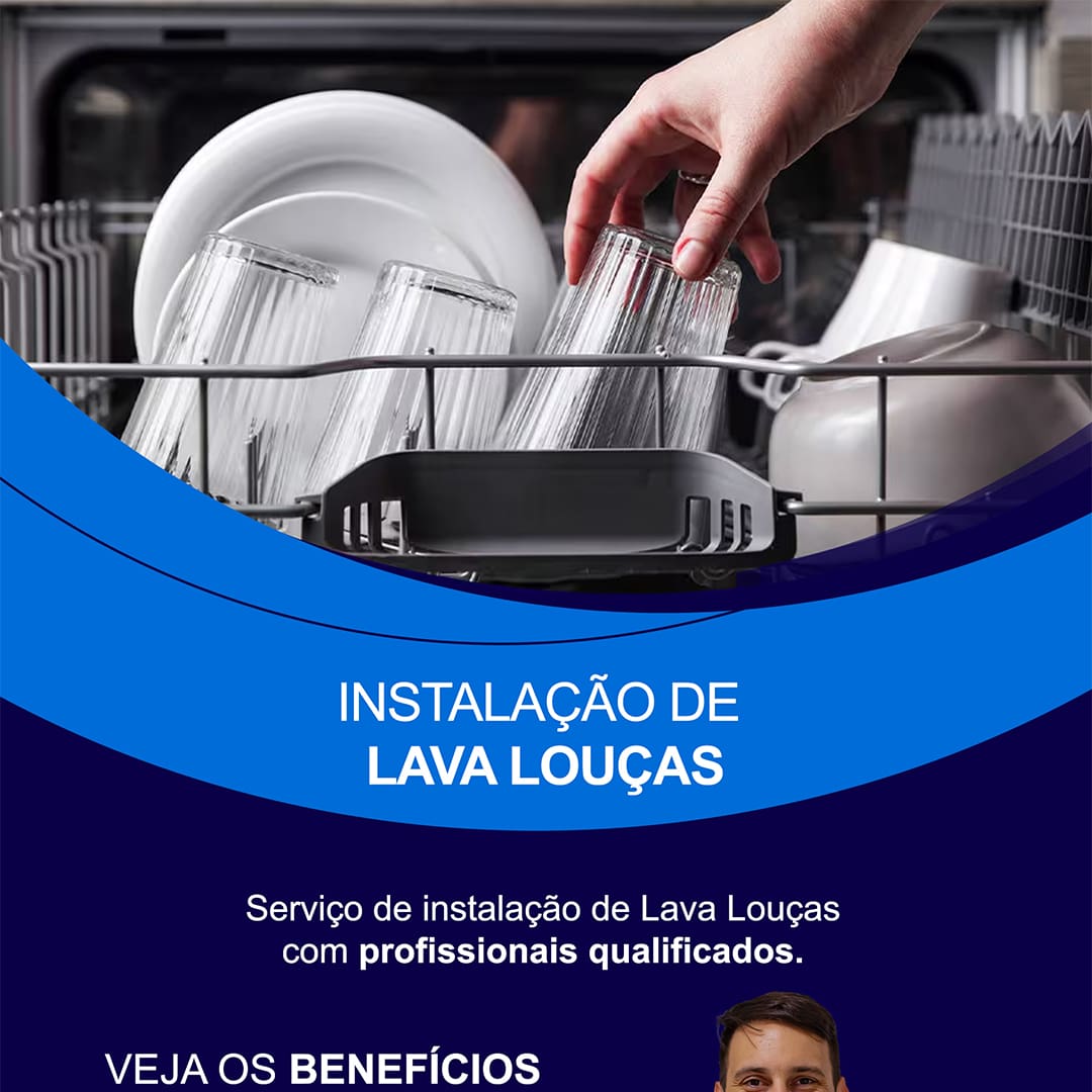 Verificação das medidas, dimensões e tensão de alimentação elétrica do produto e da residência; Retirada cuidadosa do equipamento da embalagem, fitas e películas de proteção; Instalação das conexões de entrada e mangueira; Testes de funcionamento, ajustes necessários e configuração; Orientações sobre as travas de segurança e bloqueio de teclado; Orientações para registro do produto no fabricante (site ou telefone). Auxílio e orientações sobre as precauções de segurança e limpeza; Limpeza e organização do espaço onde ocorreu a instalação.