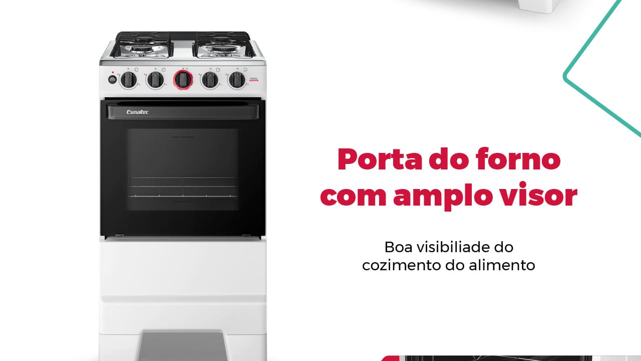 Design Moderno e Funcional O Fogão Esmaltec 4 Bocas traz um visual renovado com mesa em aço inoxidável, proporcionando maior durabilidade e elegância para sua cozinha. Seu novo formato conta com espaldar mais alto, garantindo um toque moderno ao ambiente. Os botões removíveis e o acendimento automático oferecem praticidade no uso diário, facilitando o preparo de suas receitas favoritas.