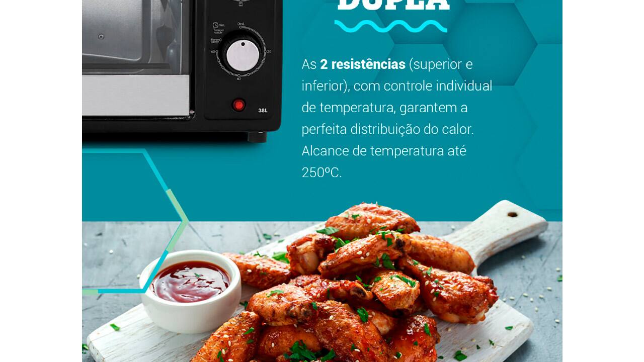 Forno Elétrico Philco PFE42P 38L Preto