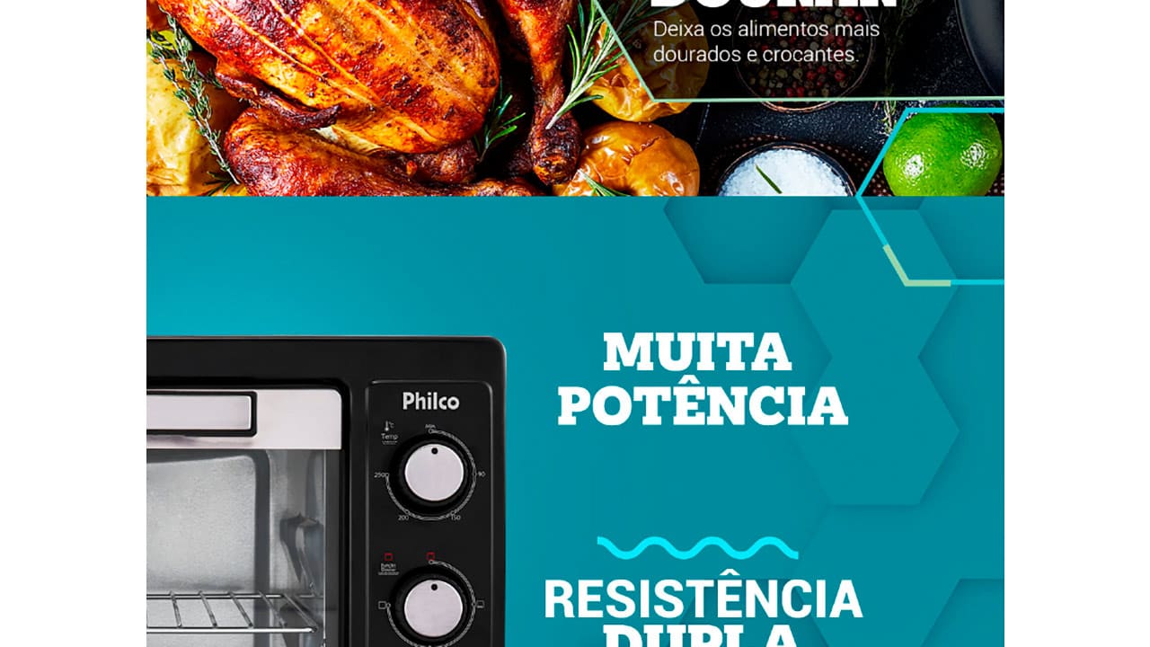 Forno Elétrico Philco PFE42P 38L Preto