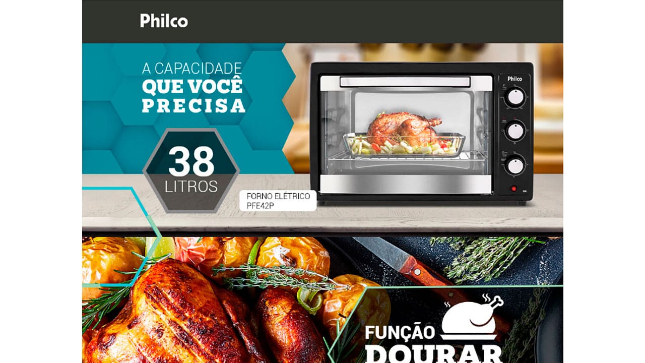 Forno Elétrico Philco PFE42P 38L Preto