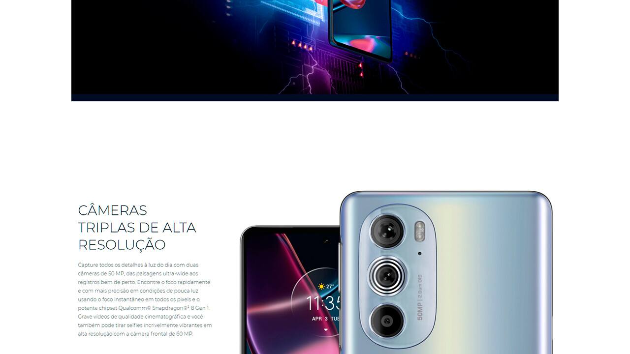 Smartphone Motorola Edge 30 Pro 5G Branco