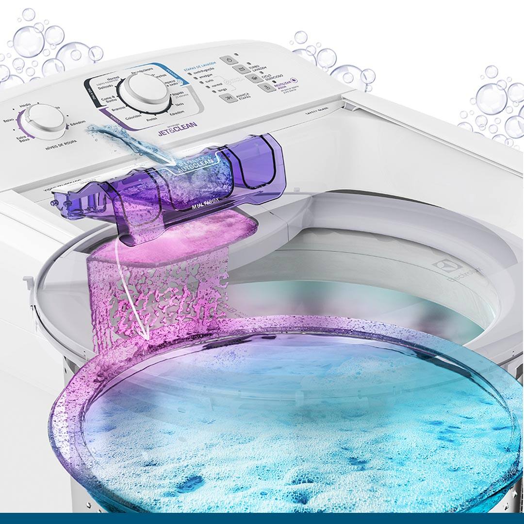 Lavadora Electrolux LAC12 Topload com sistemas de diluição inteligente