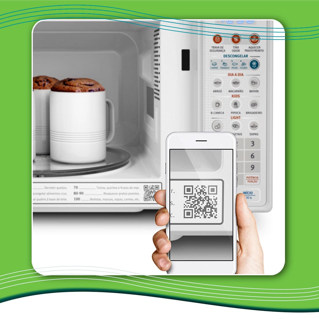 Micro-ondas Electrolux MTO30 com tecnologia QR Code 