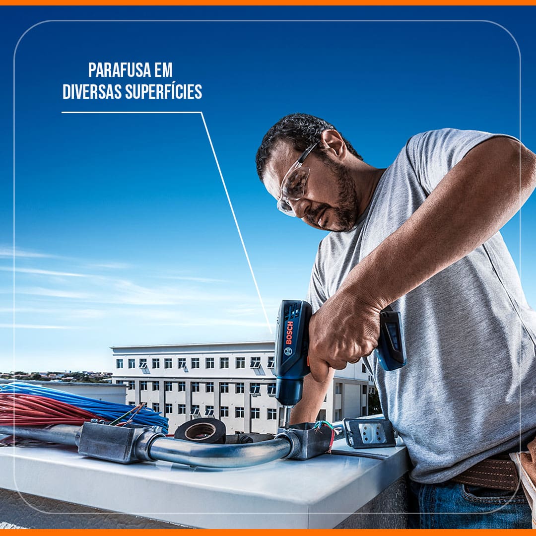 Parafusadeira Furadeira Bateria Bosch GSR 1000 Smart potência