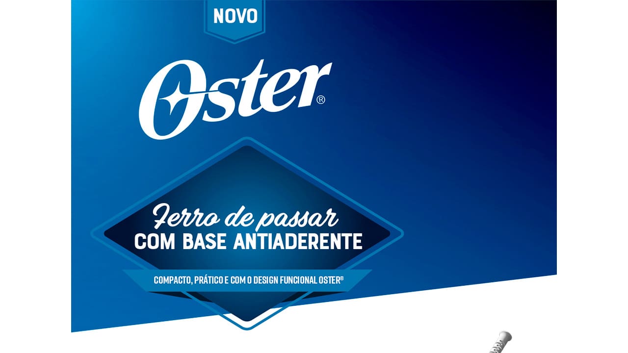 Ferro a Vapor Oster GCSTBS5001 Branco Azul