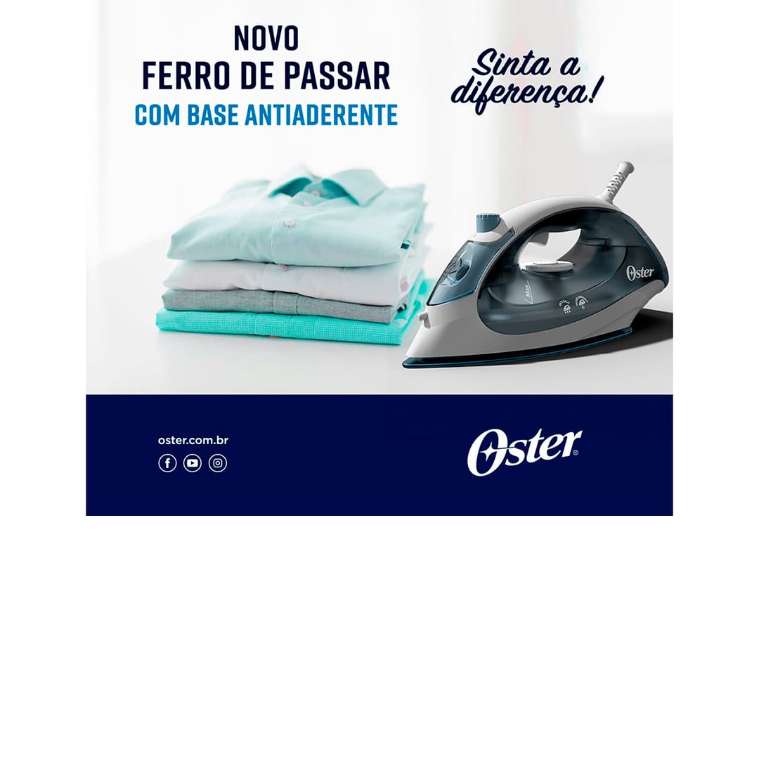 Ferro a Vapor Oster GCSTBS5001 Branco Azul