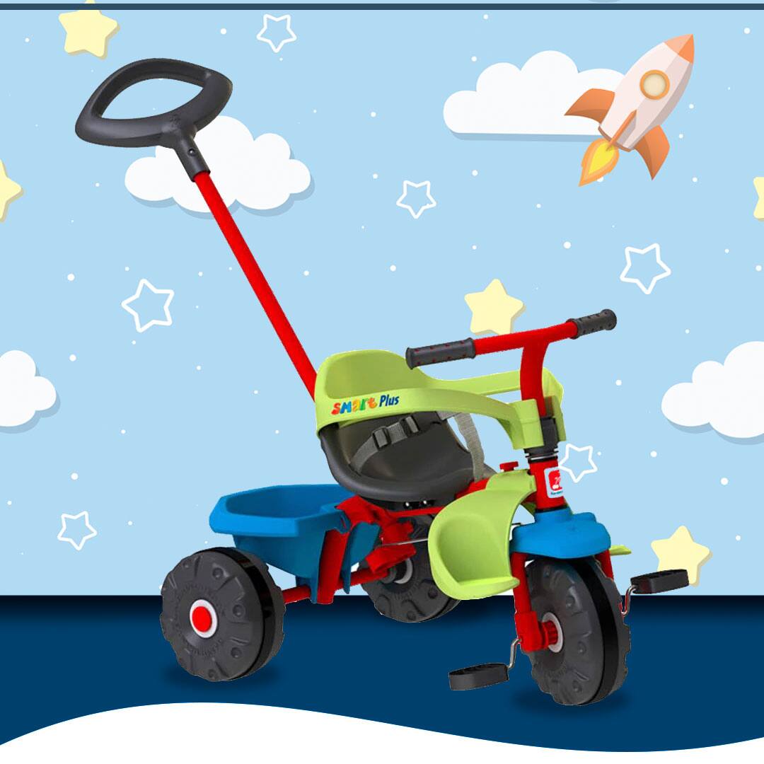 Triciclo Bandeirante Smart Plus Azul