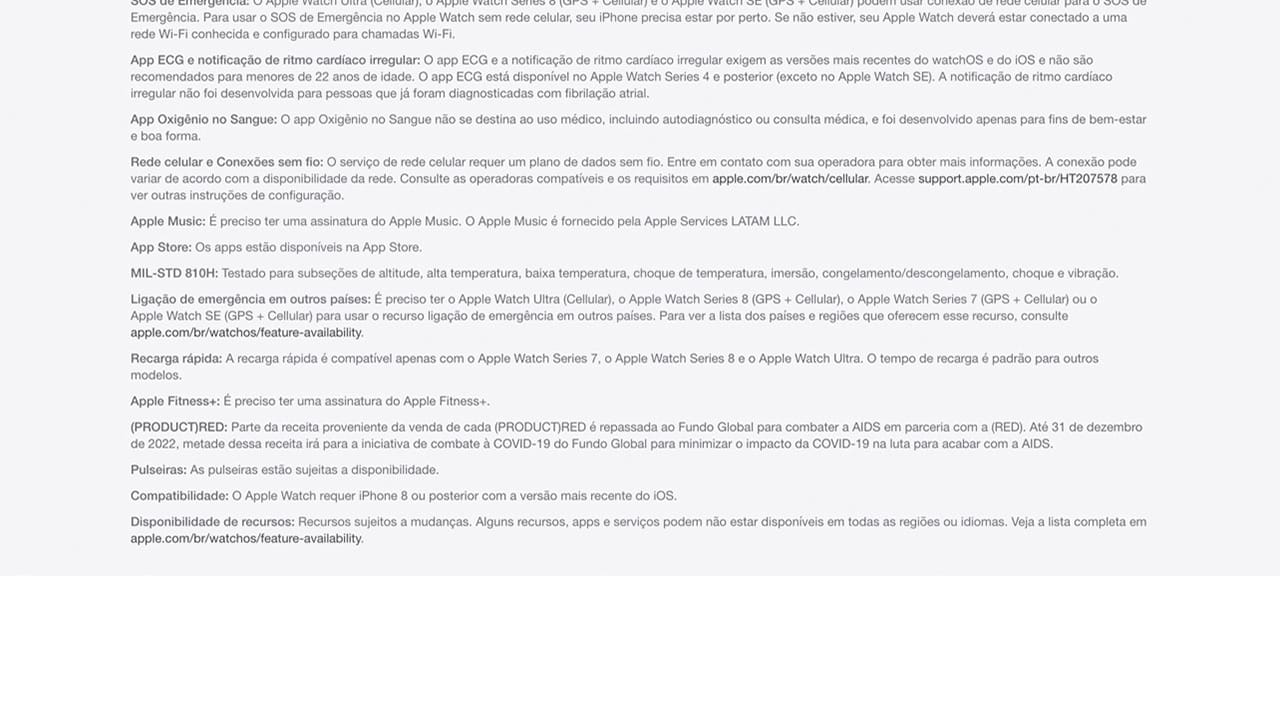 Apple Watch Ultra GPS CEL 49 mm Preta Cinza M/G