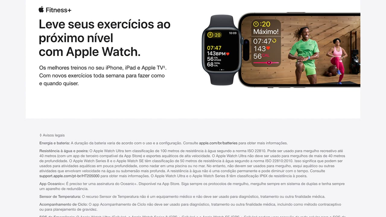 Apple Watch Ultra GPS CEL 49 mm Preta Cinza M/G