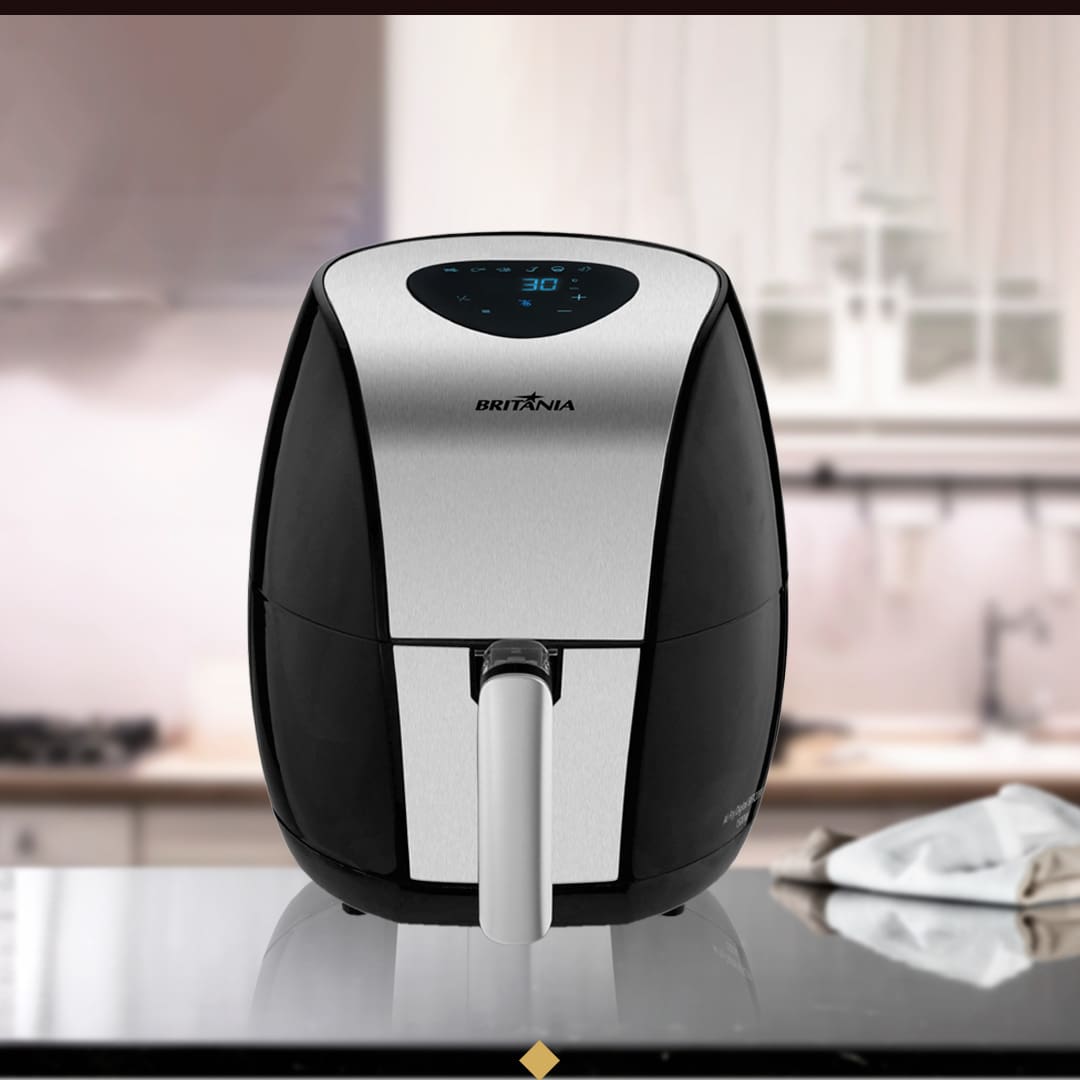 Fritadeira Sem Óleo Air Fryer Britânia BFR20PI 4,1 Litros – Preta