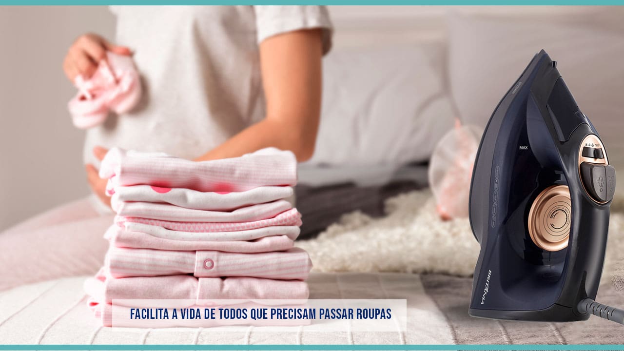Ferro Vapor Britânia BFV2000P revestimento cerâmico capacidade reservatório seletor temperatura