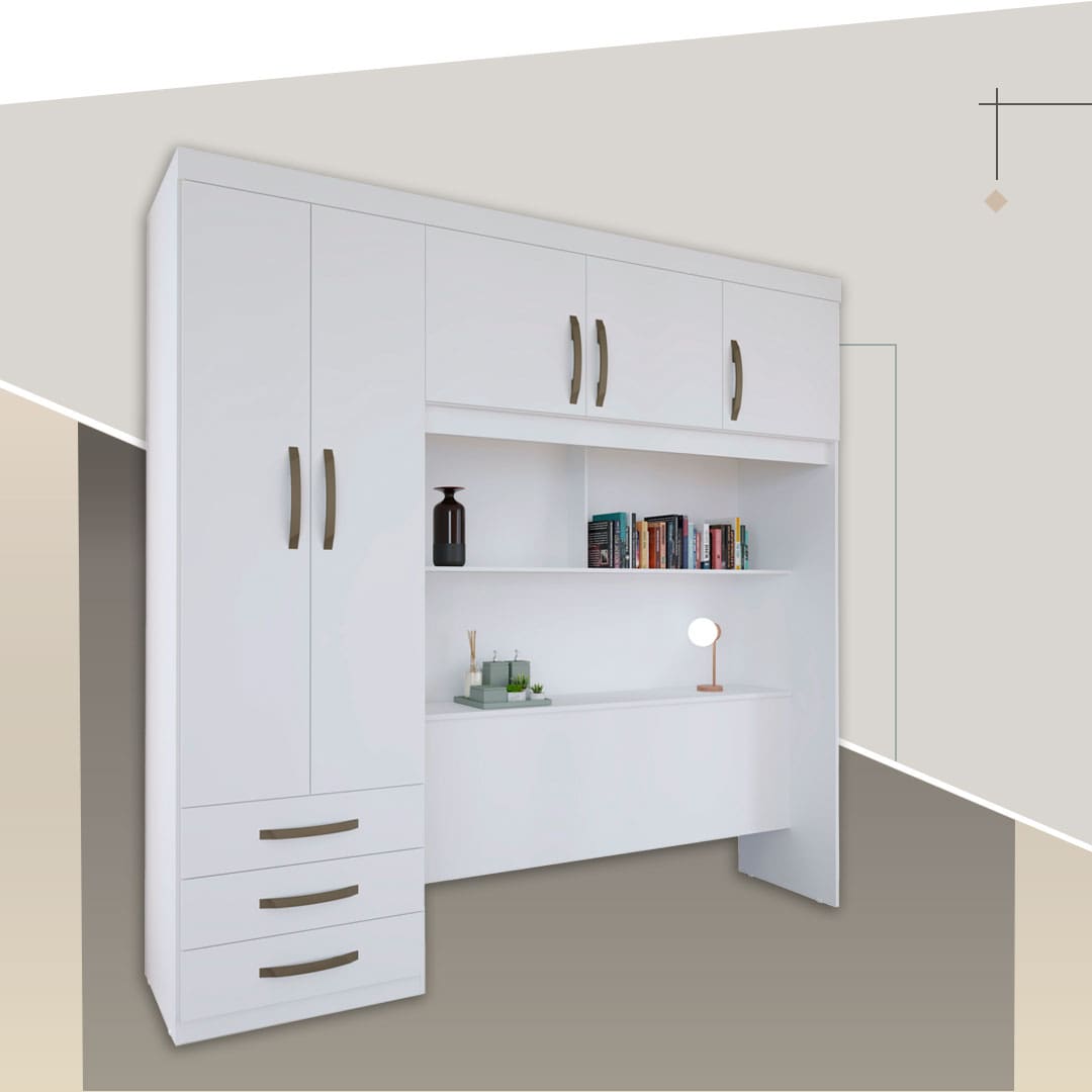 Gavetas com corrediças metálicas