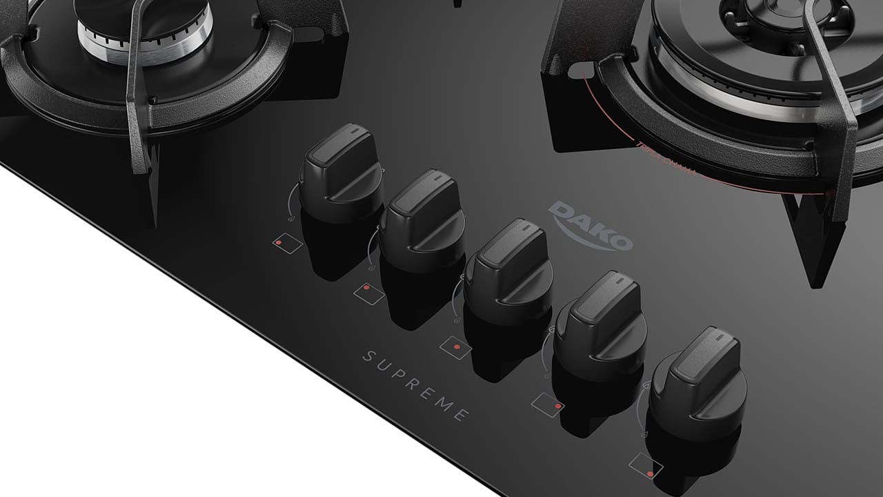 Cooktop a Gás 5 Bocas Dako Supreme