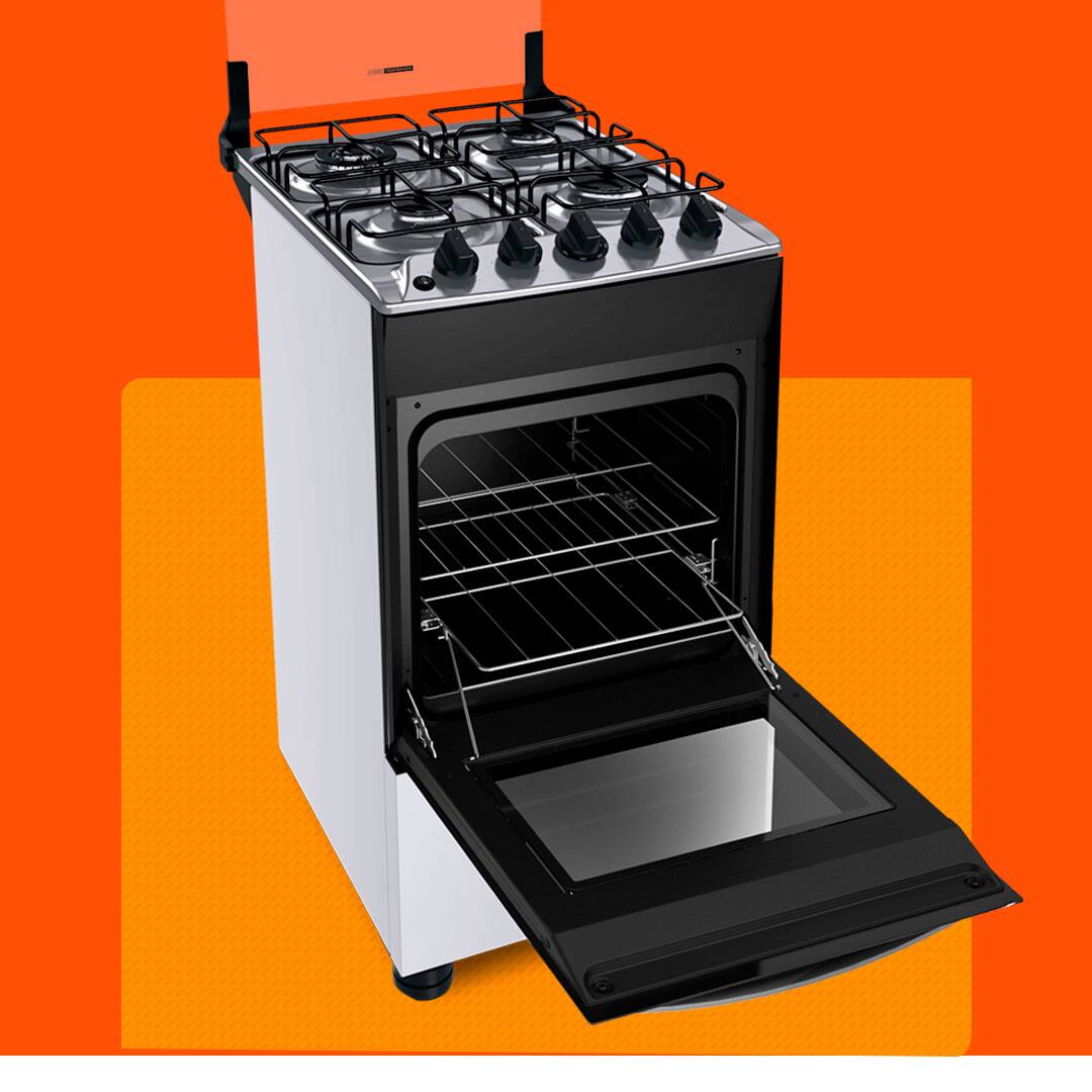 Fogão Brastemp BFO4EBB forno capacidade prateleiras
