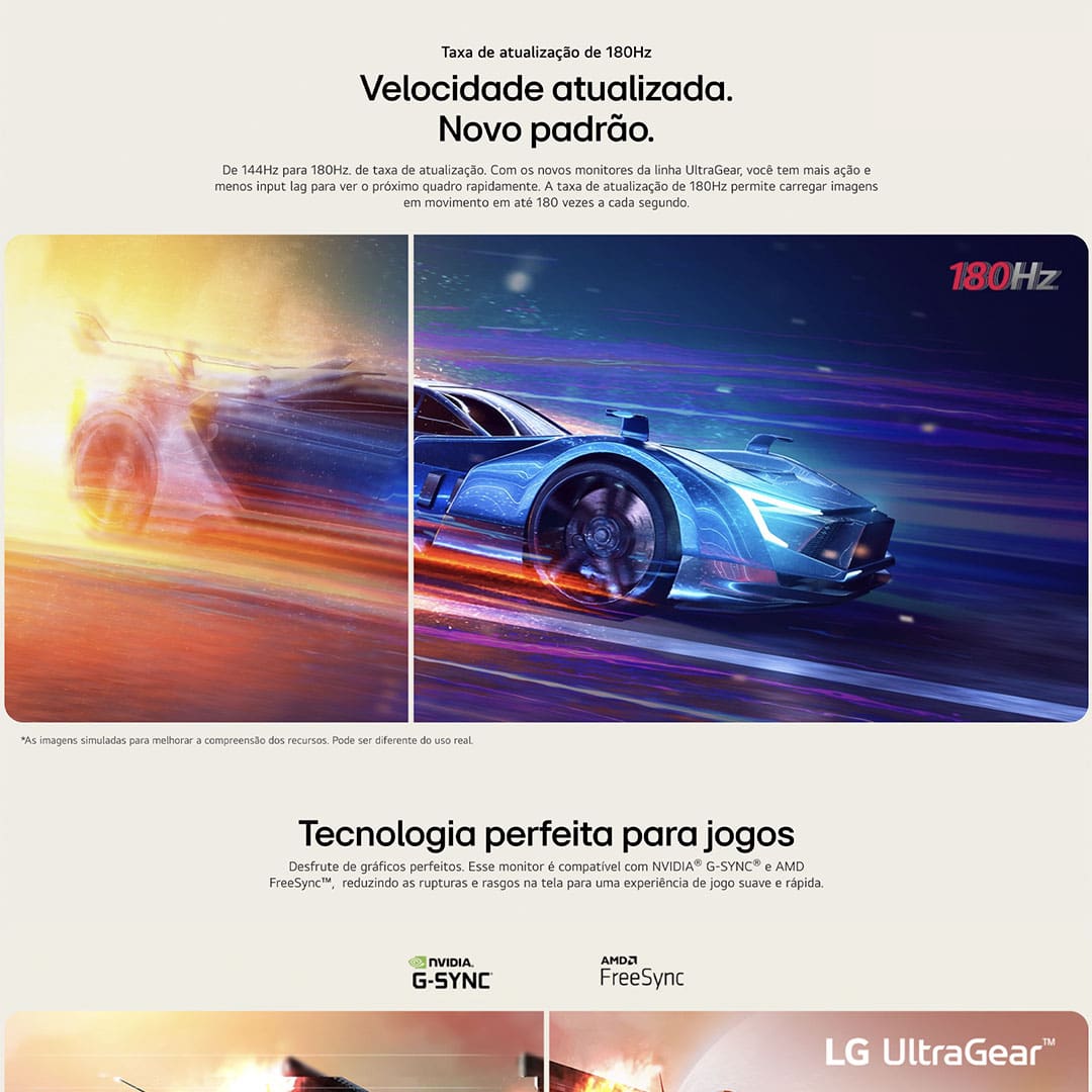 Monitor Gamer 24” LG UltraGear 24GS60F-B