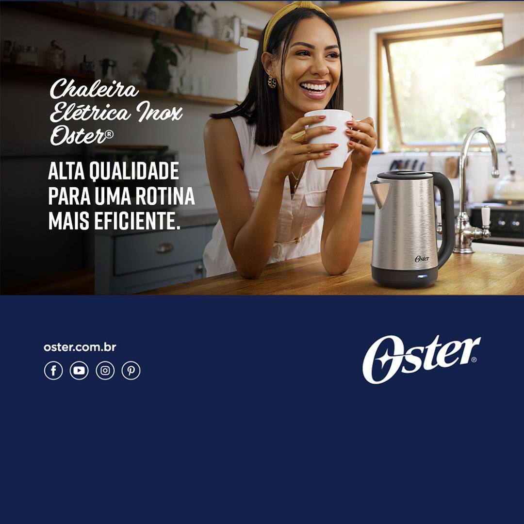 Chaleira Elétrica Oster OCEL840 2,0L – Inox 220V