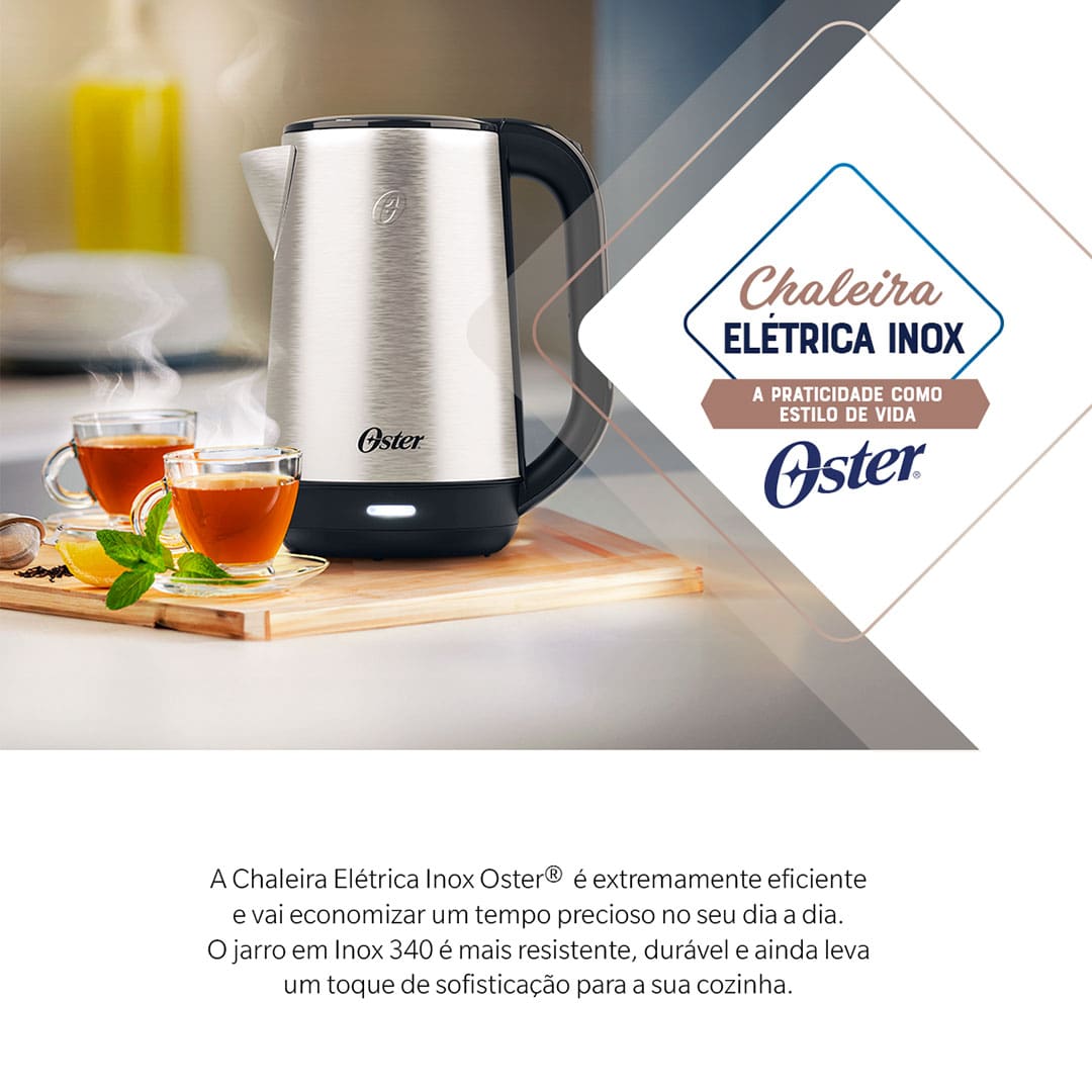 Chaleira Elétrica Oster OCEL840 2,0L – Inox 220V