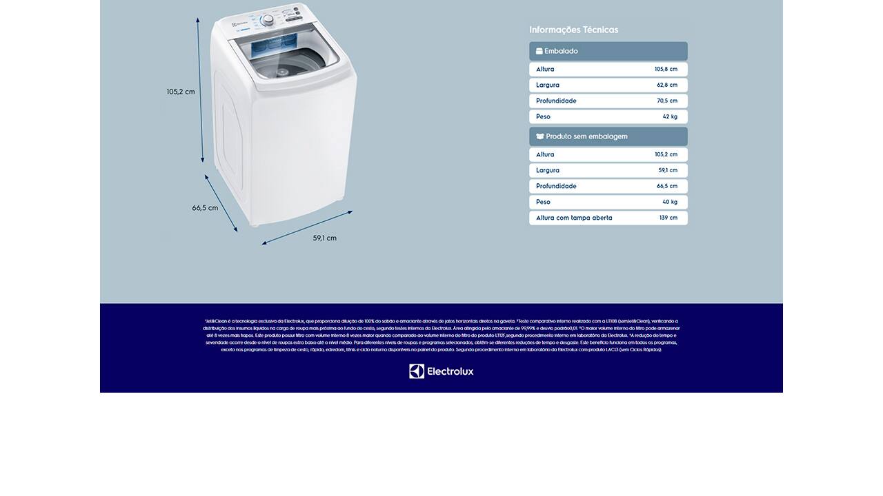 LAV 14K ELECTROLUX LED14 ESSENTIAL CARE