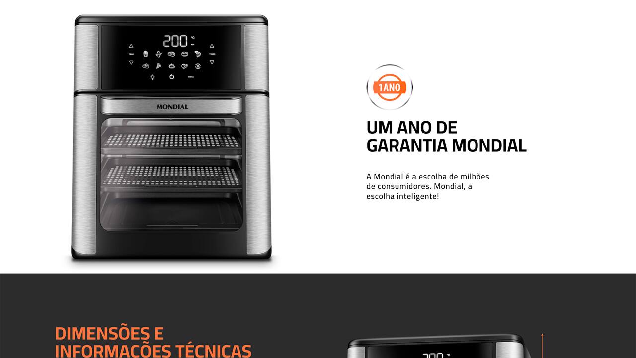 fritadeira-eletrica-air-fryer-oven-mondial-afo-12l-bi-12-litros