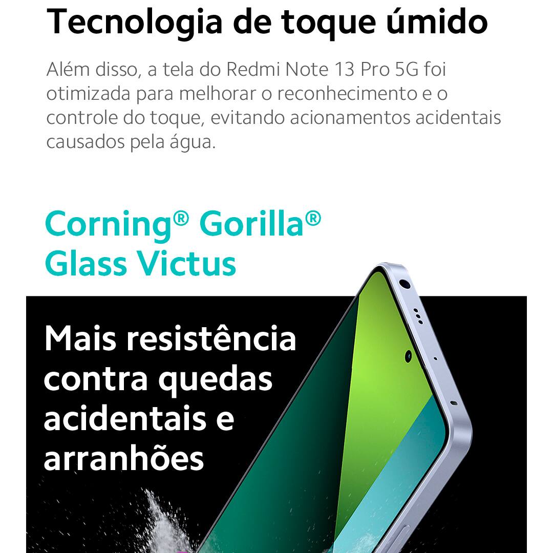 Smartphone Xiaomi Redmi Note 13 PRO 5G Preto: tecnologia e elegância em um só aparelho. Se você busca por inovação, desempenho excepcional e uma experiência móvel incomparável, o Xiaomi Redmi Note 13 PRO 5G é a escolha perfeita para você. Este smartphone foi projetado para entregar velocidade, eficiência e entretenimento.