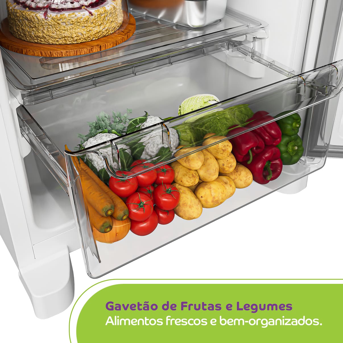 Geladeira Consul CRM44MB Duplex Inverter 377L Frost Free Branca