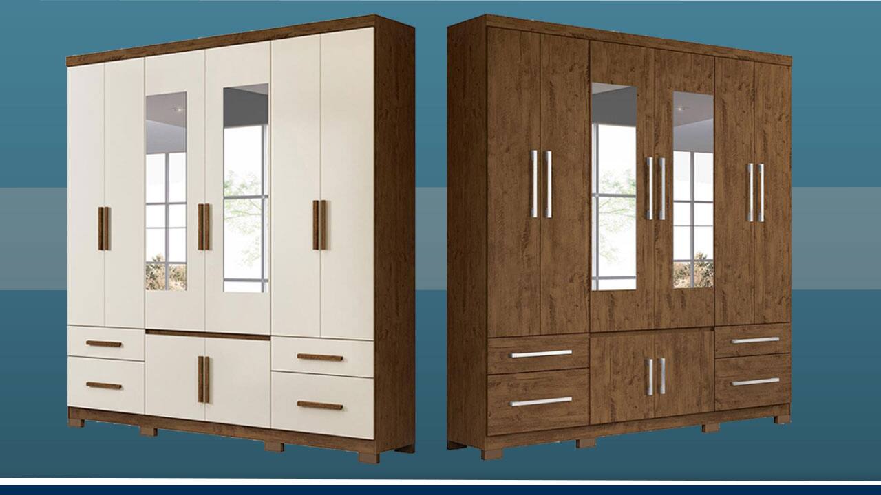 Guarda-Roupa Moval Porto Plus cores medidas