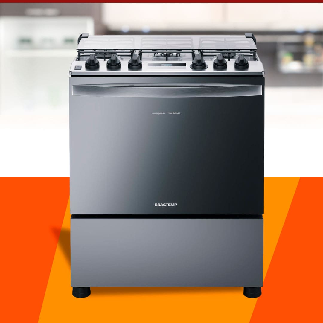 Fogão Brastemp BFS5PCR 5 Bocas Inox