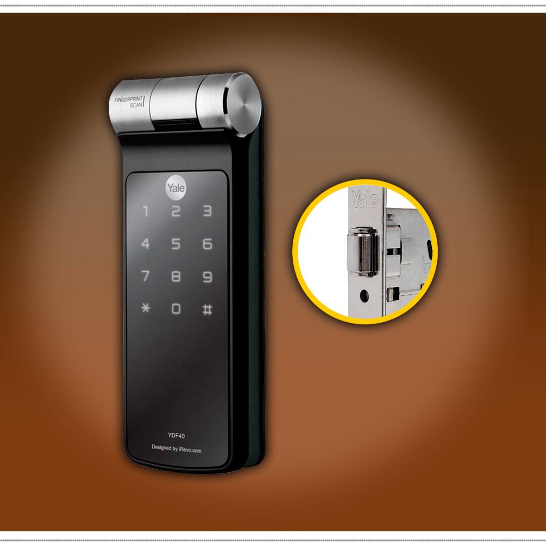 Fechadura Digital Biométrica Yale YDF 40RL