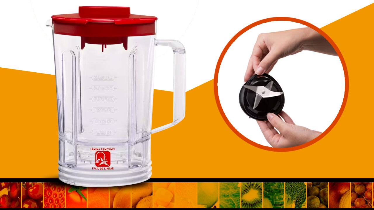 Liquidificador Arno Power Max 700 lâminas aço inox