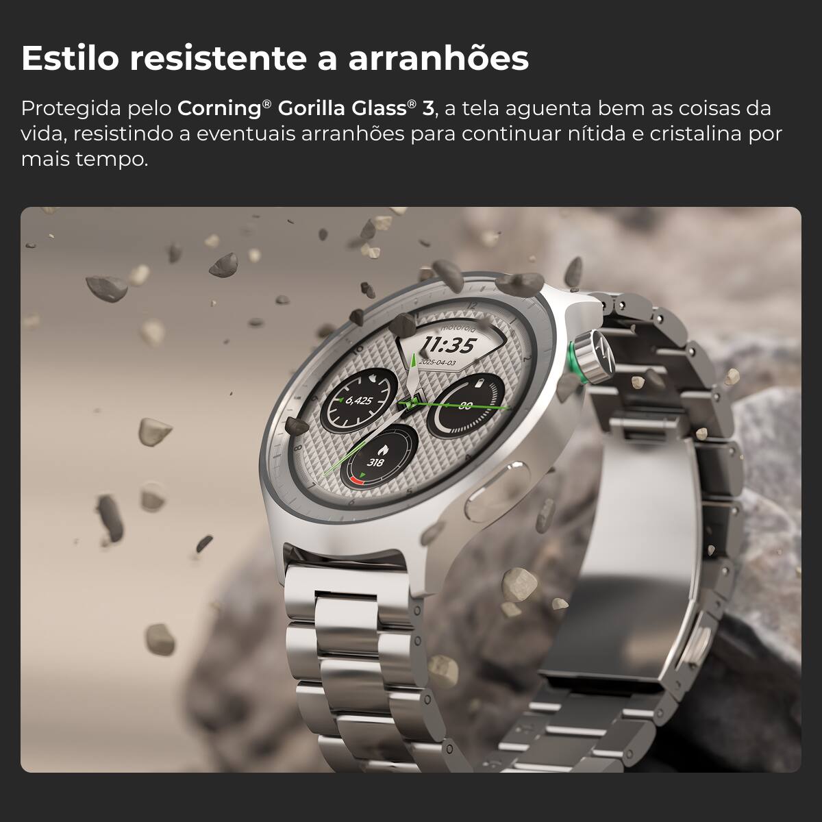 Smartwatch Motorola Moto Watch XT2547 Tela OLED 1...
