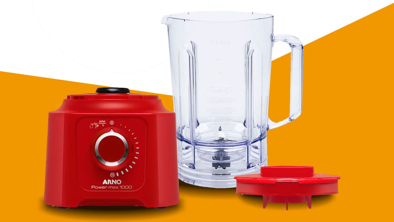 Liquidificador Arno Power Max  desmontado copo tampa motor 