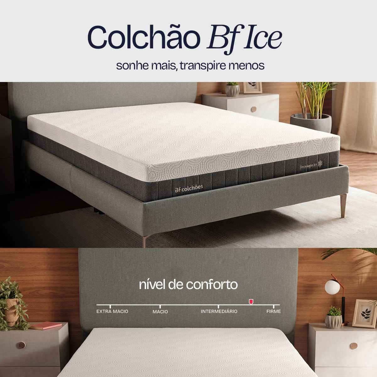 Colchão Viúva Ice Espuma NASA BF Colchões