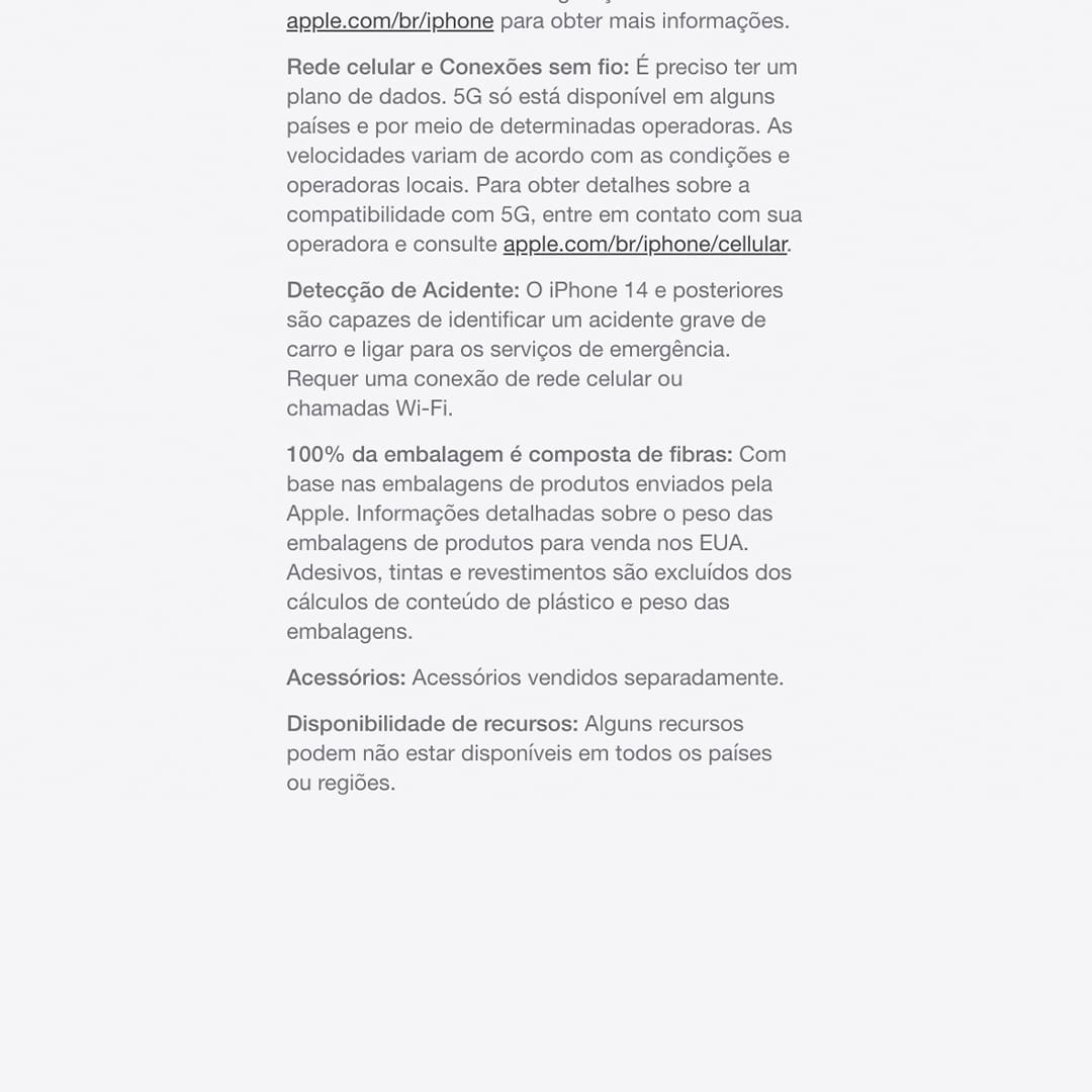 O iPhone 16e é feito para Apple Intelligence e conta com a potência do chip A18*. Fotografe em altíssima resolução com a câmera Fusion. E ganhe mais tempo para enviar mensagens, navegar e fazer outras coisas com sua superbateria.