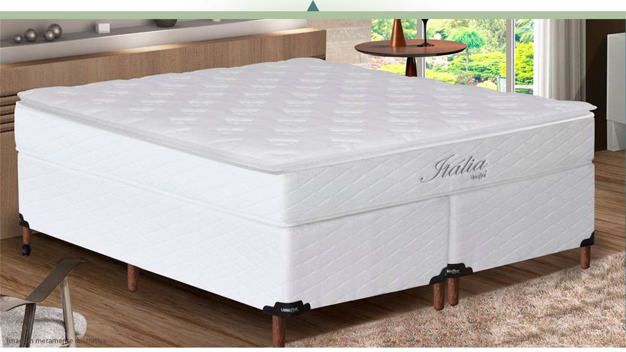 Colchão Queen Size Umaflex Itália ambientada