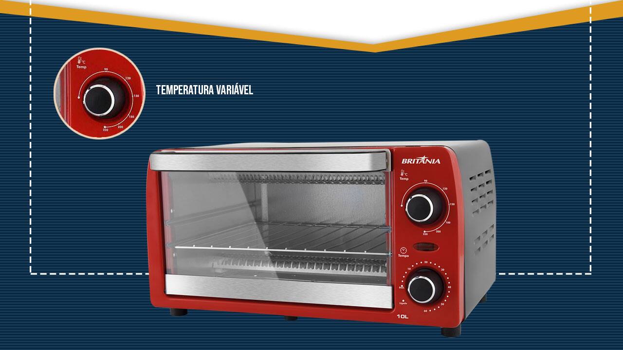 Forno Elétrico Britânia BFE10V temperatura