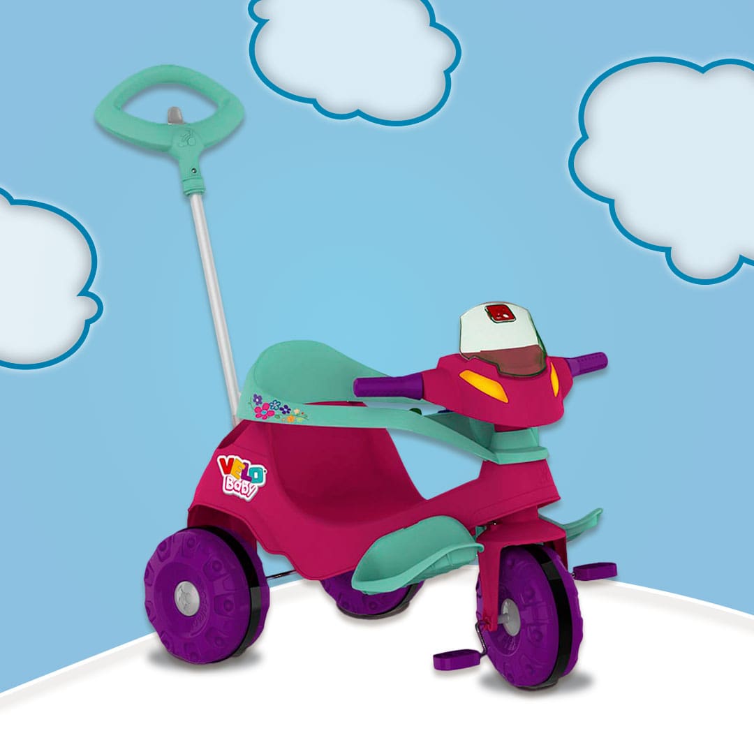 Triciclo Bandeirante Velobaby Passeio e Pedal